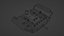 Control remoto Low-poly modelo 3d