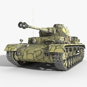 3D model Panzer IV G medium tank