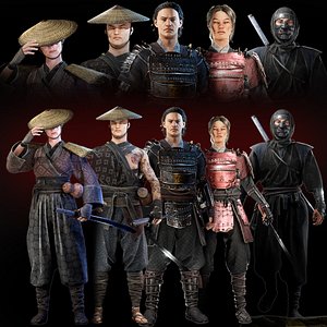 Asian warriors pack