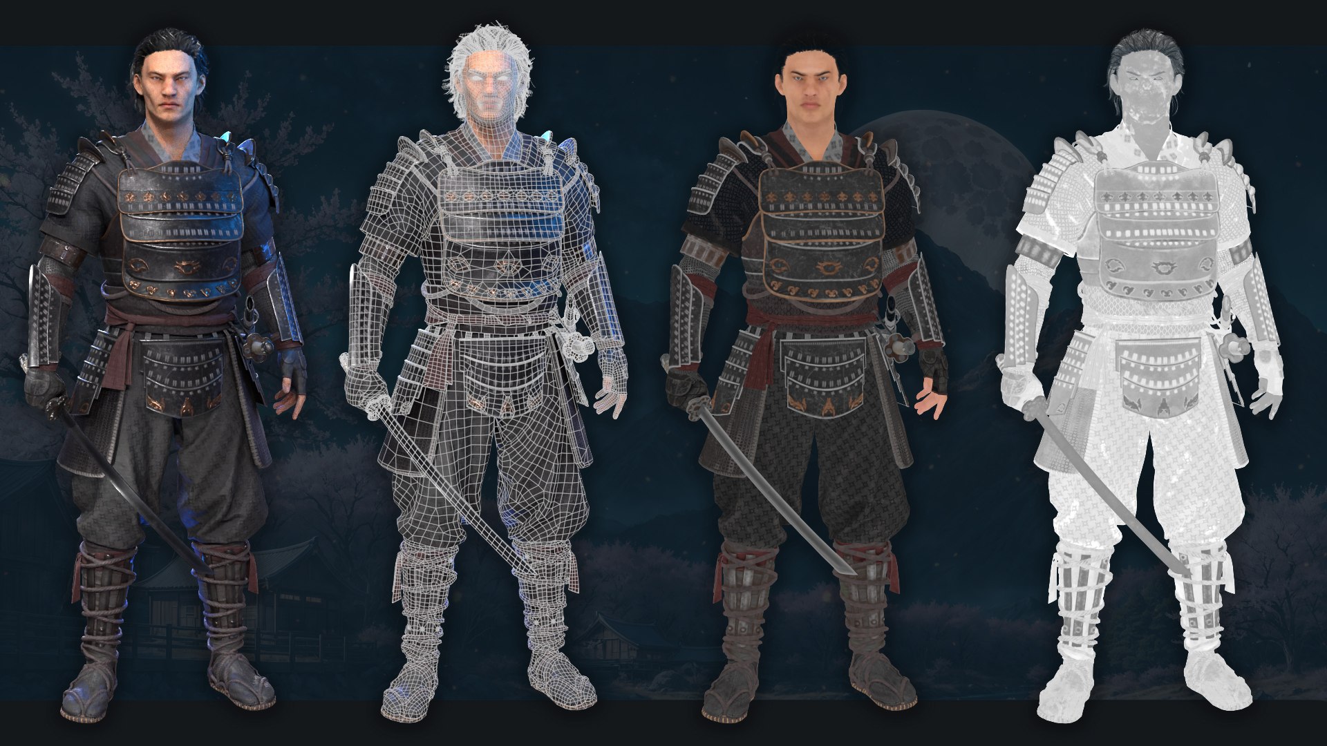 3D Asian warriors pack model https://p.turbosquid.com/ts-thumb/Pt/6p1jGd/bv/albedo_roughness_wire/jpg/1730986205/1920x1080/fit_q87/101e1d8571a2a546496caf81550be086888859fb/albedo_roughness_wire.jpg