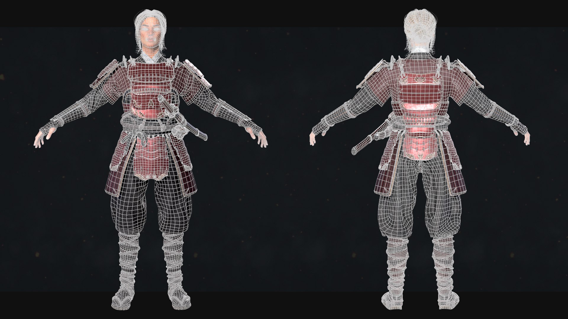 3D Asian warriors pack model https://p.turbosquid.com/ts-thumb/Pt/6p1jGd/vx/wires/jpg/1730986304/1920x1080/fit_q87/347c5428a010d44f9000ba960214cc833878120c/wires.jpg