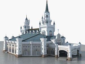 3D model European Castle