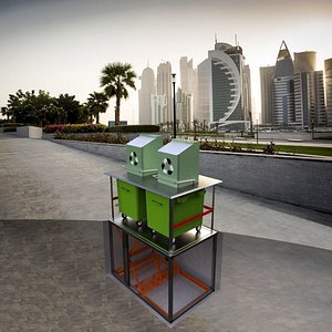 Underground Waste Bin model