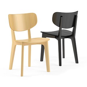 Roundish Armless chair 3D model