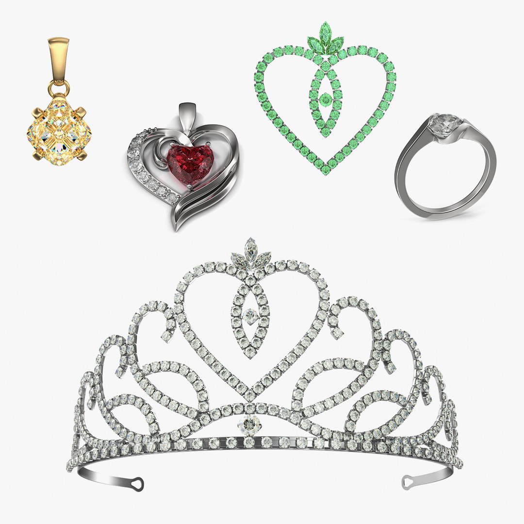 Jewelry Collection 3D model preview
