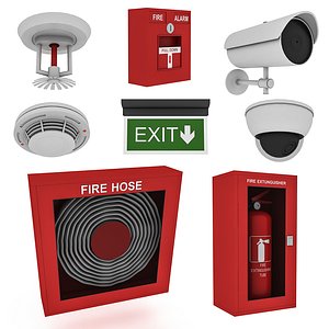 3D model Security System Collection