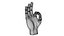 Realistic Hand model pose gesture 2