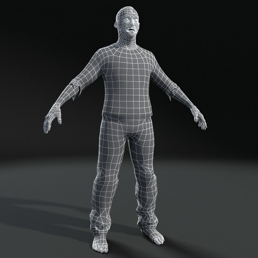 3D Zombie Character Real-time - TurboSquid 1170027