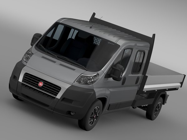 fiat ducato crew cab 3d model