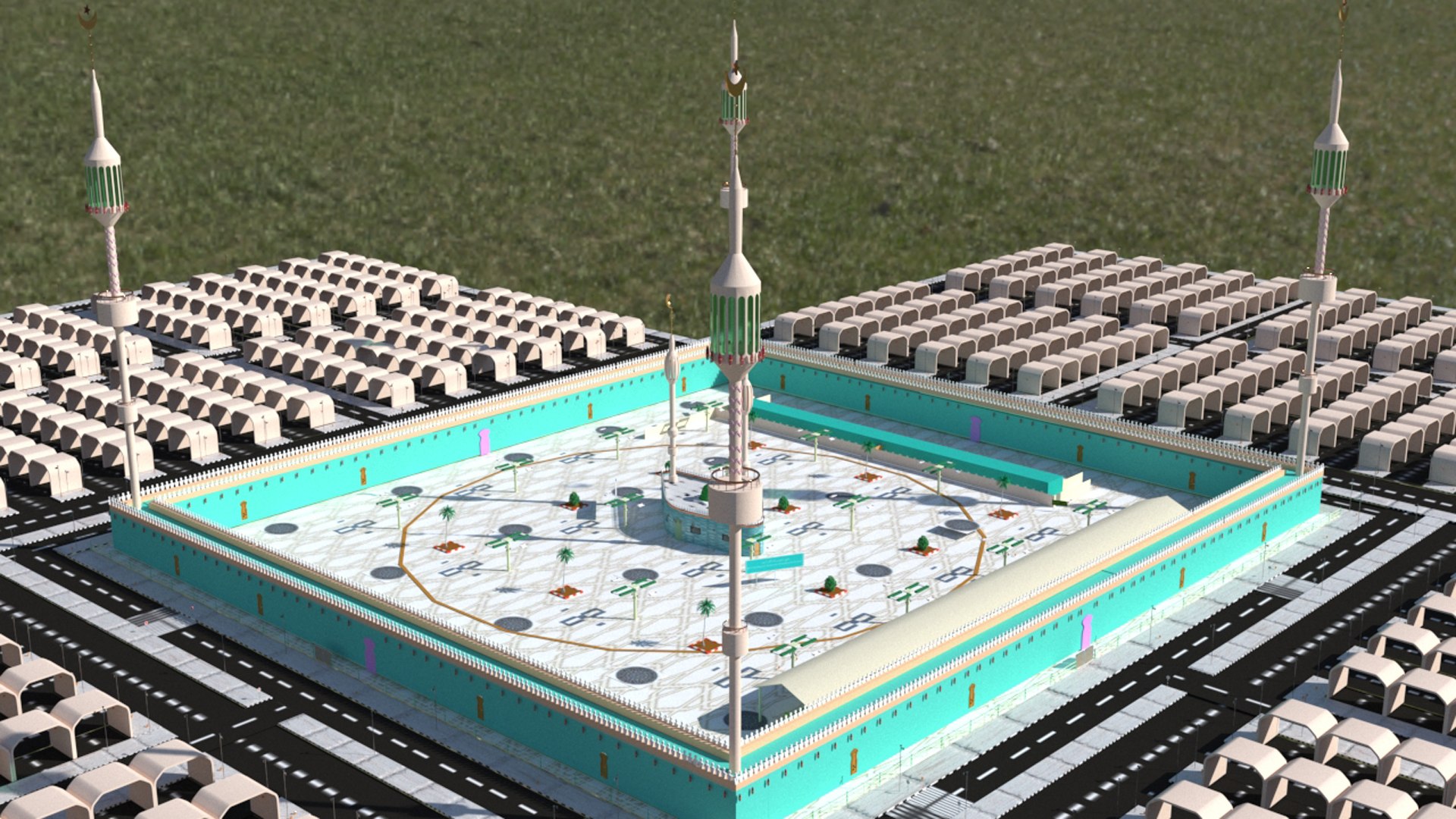 3D Model Mosque - TurboSquid 2204320