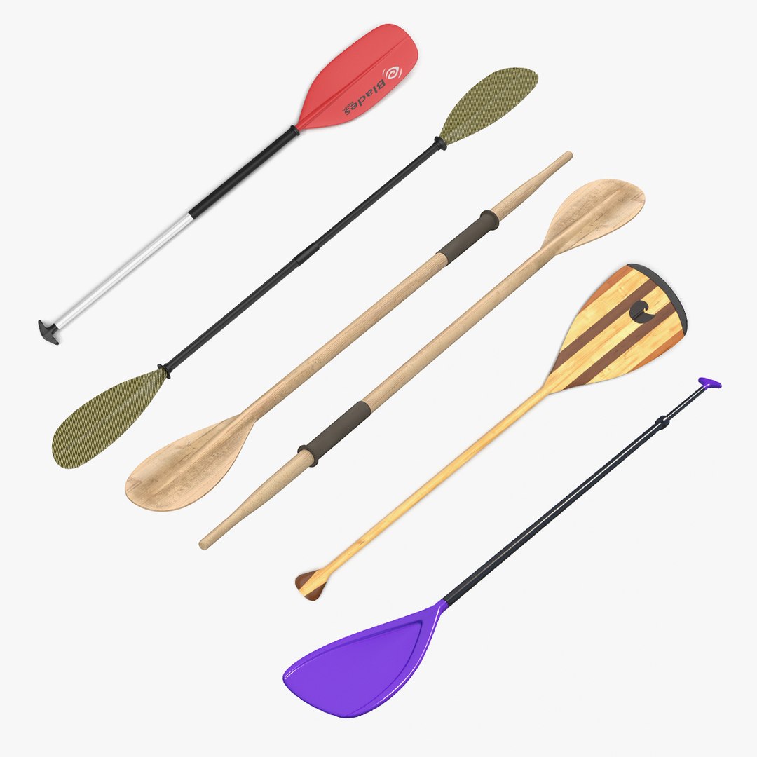 Paddles Collection 3 3D model preview
