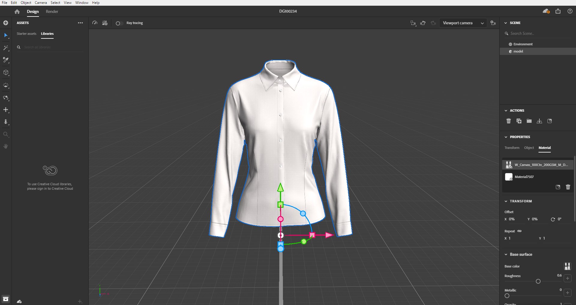 3D model Women Formal Shirt Design - TurboSquid 2041768