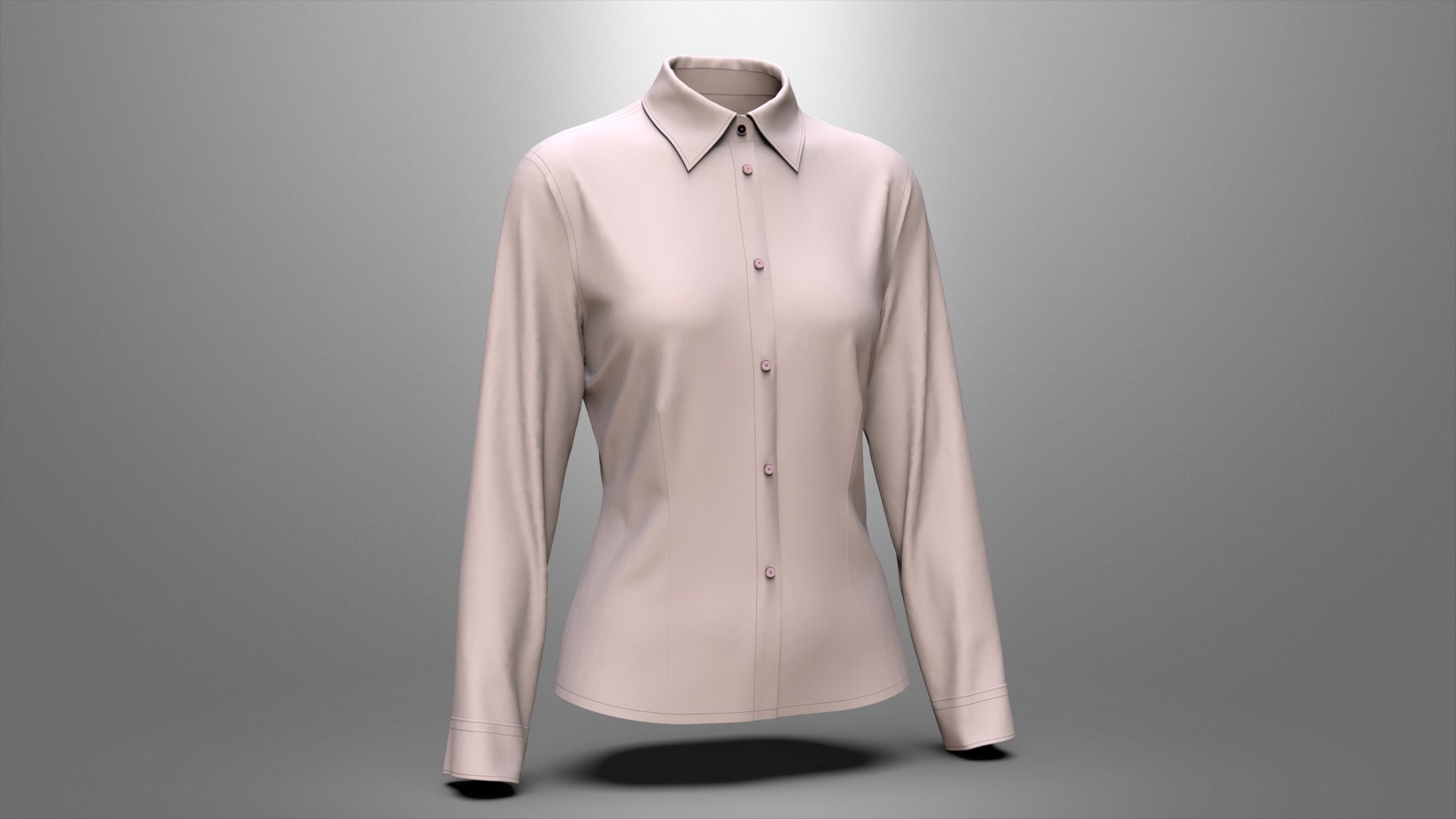 3D model Women Formal Shirt Design TurboSquid 2041768