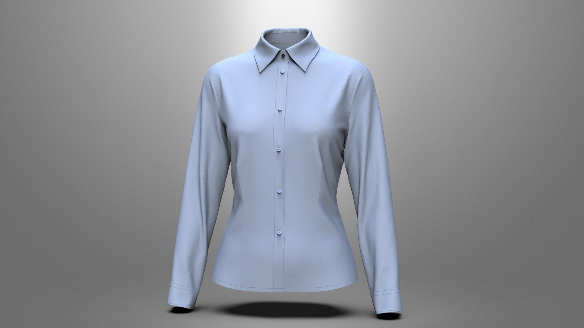 3D model Women Formal Shirt Design TurboSquid 2041768