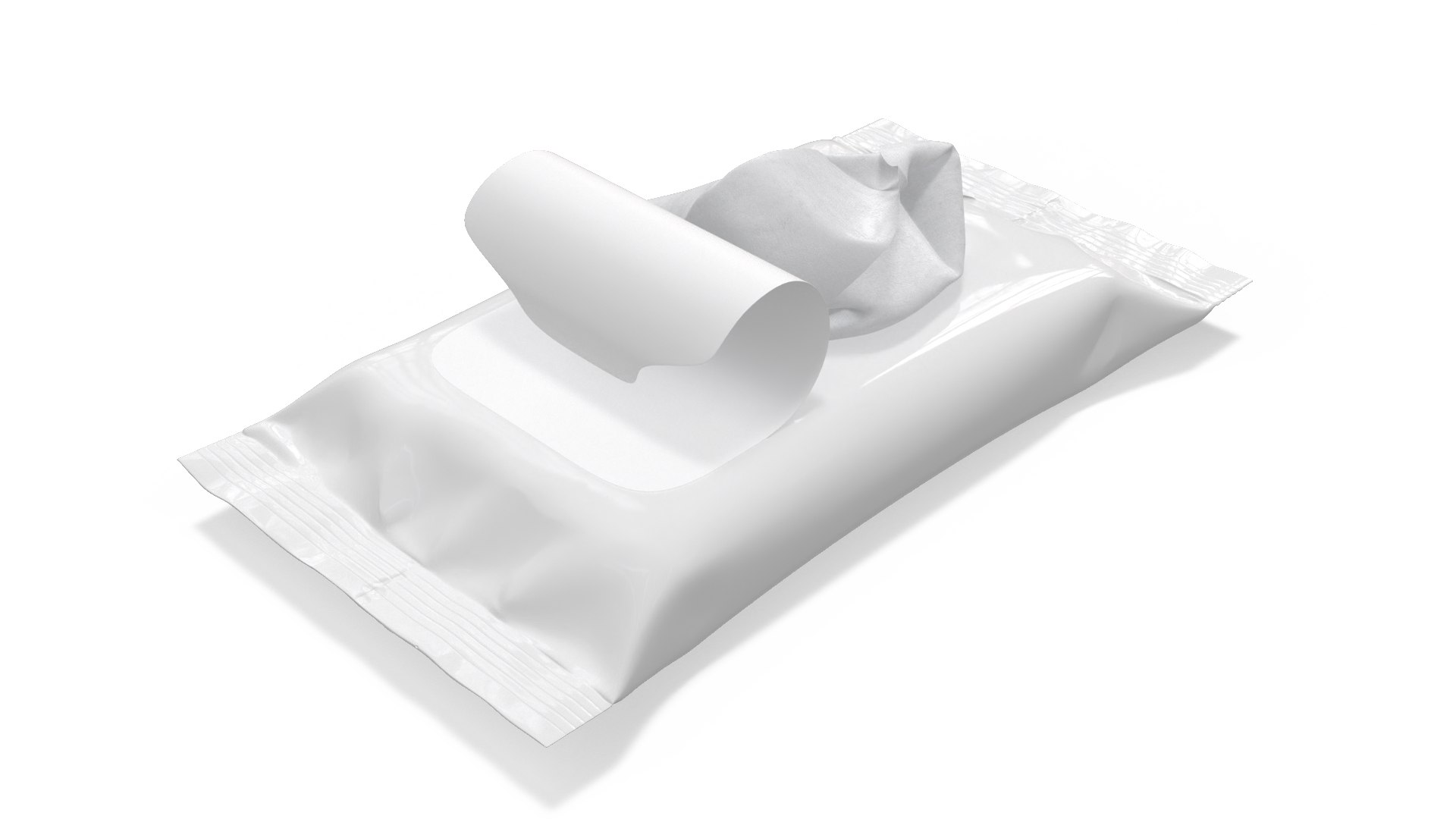 Wet Wipes Packages Collection 3D model preview