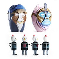 Bosa Primates Most Illustrious Sculpture Riccardo Dalis 3D model