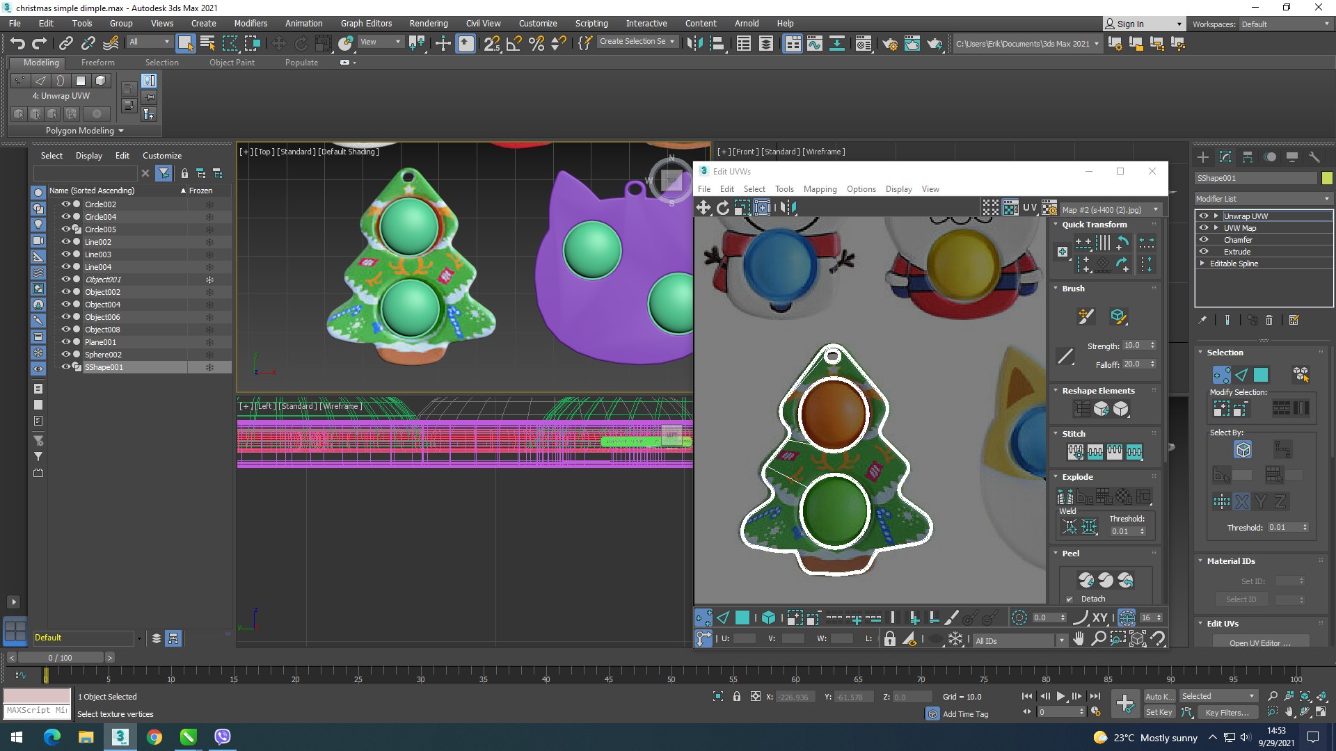 Christmas Simple Dimples Set model - TurboSquid 1793428