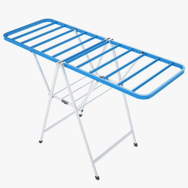 3D Multipurpose Stainless Steel Cloth Drying Rack 02 - TurboSquid 1778717