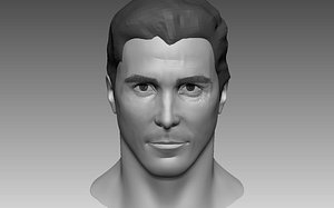 3D head base mesh male