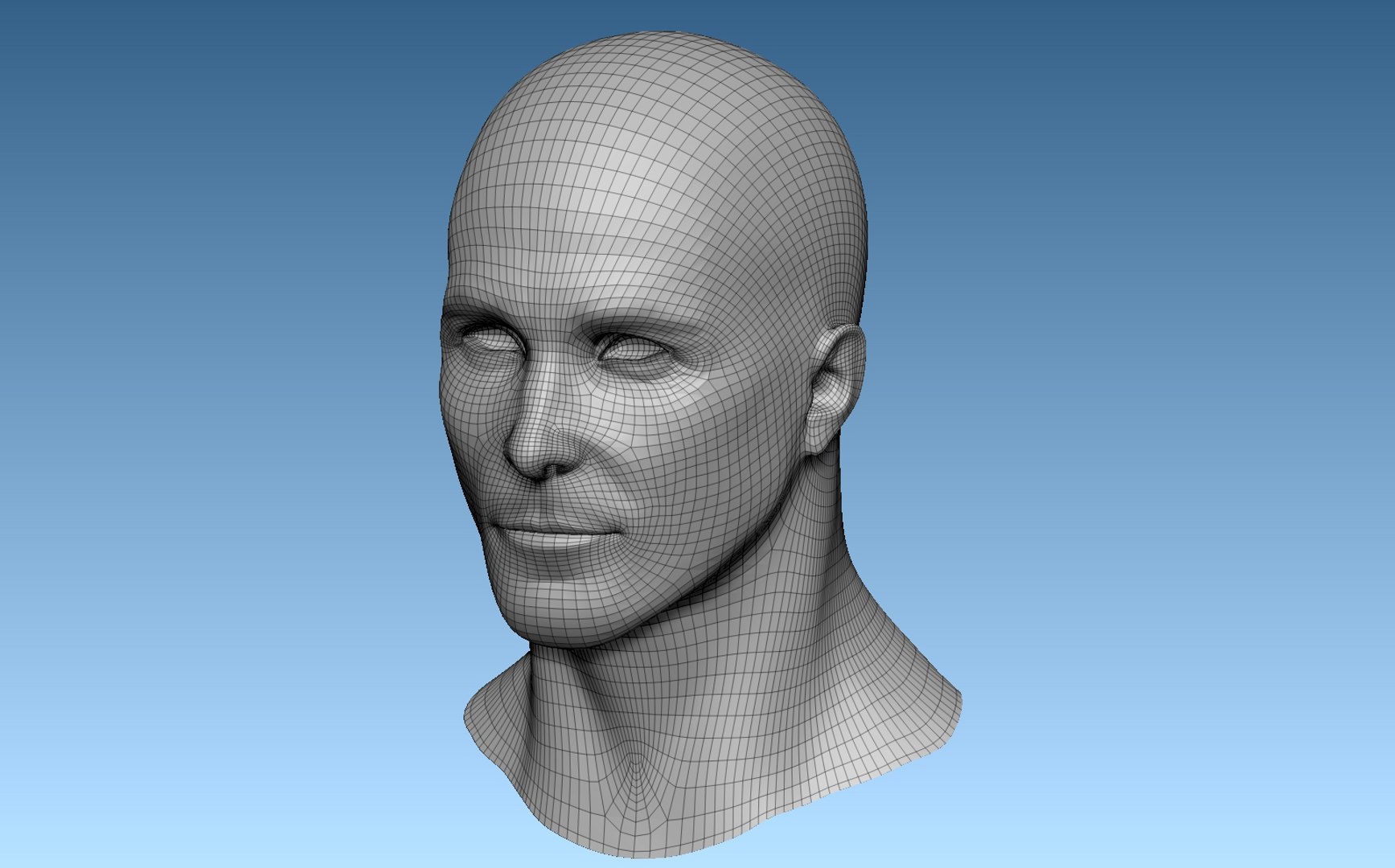 3D Head Base Mesh Male - TurboSquid 1291016