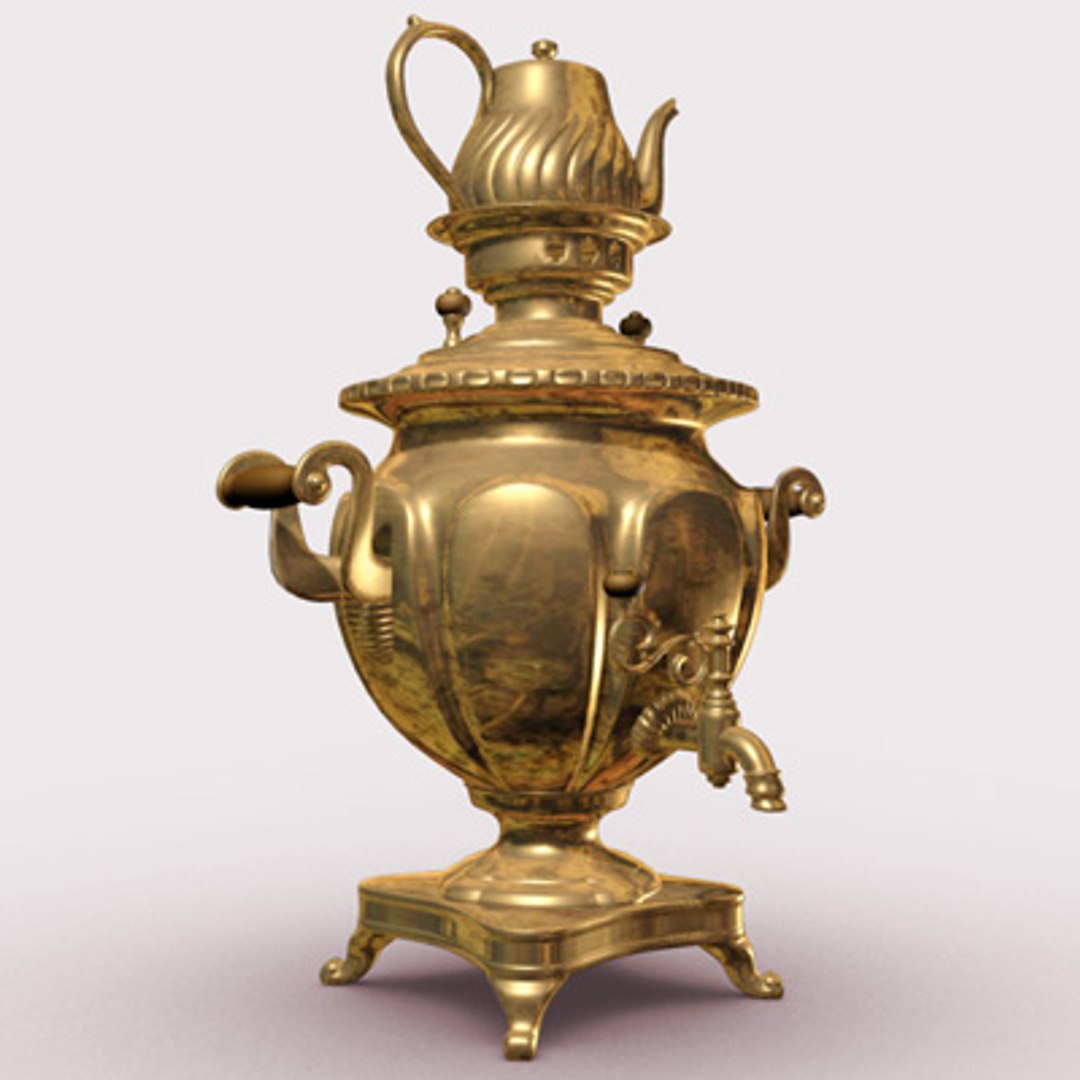 copper samovar 3d ma