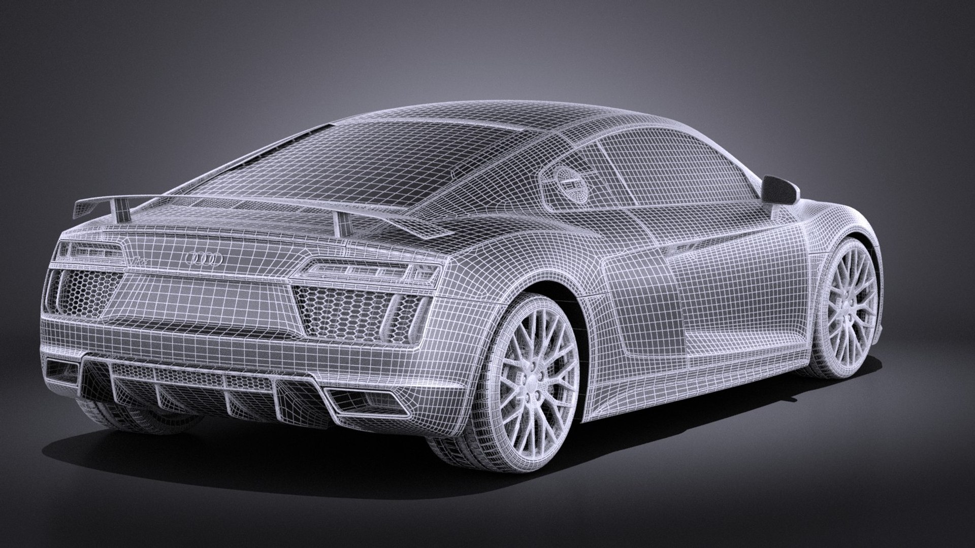 3d 2016 Audi R8