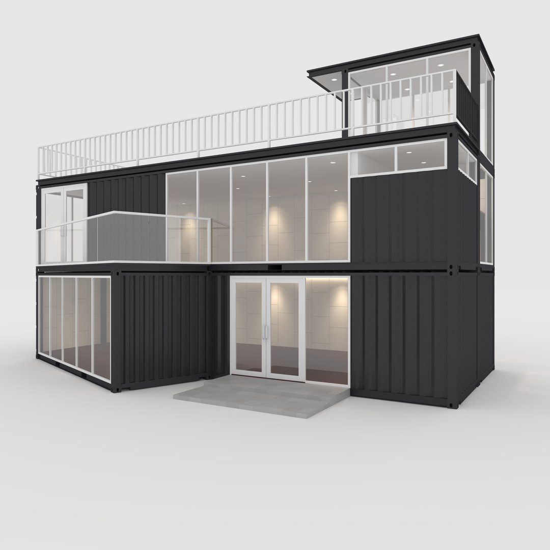 3D Container Cabin 1 Model - TurboSquid 2107549