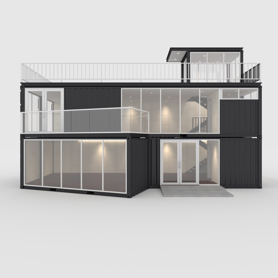 3D Container Cabin 1 Model - TurboSquid 2107549