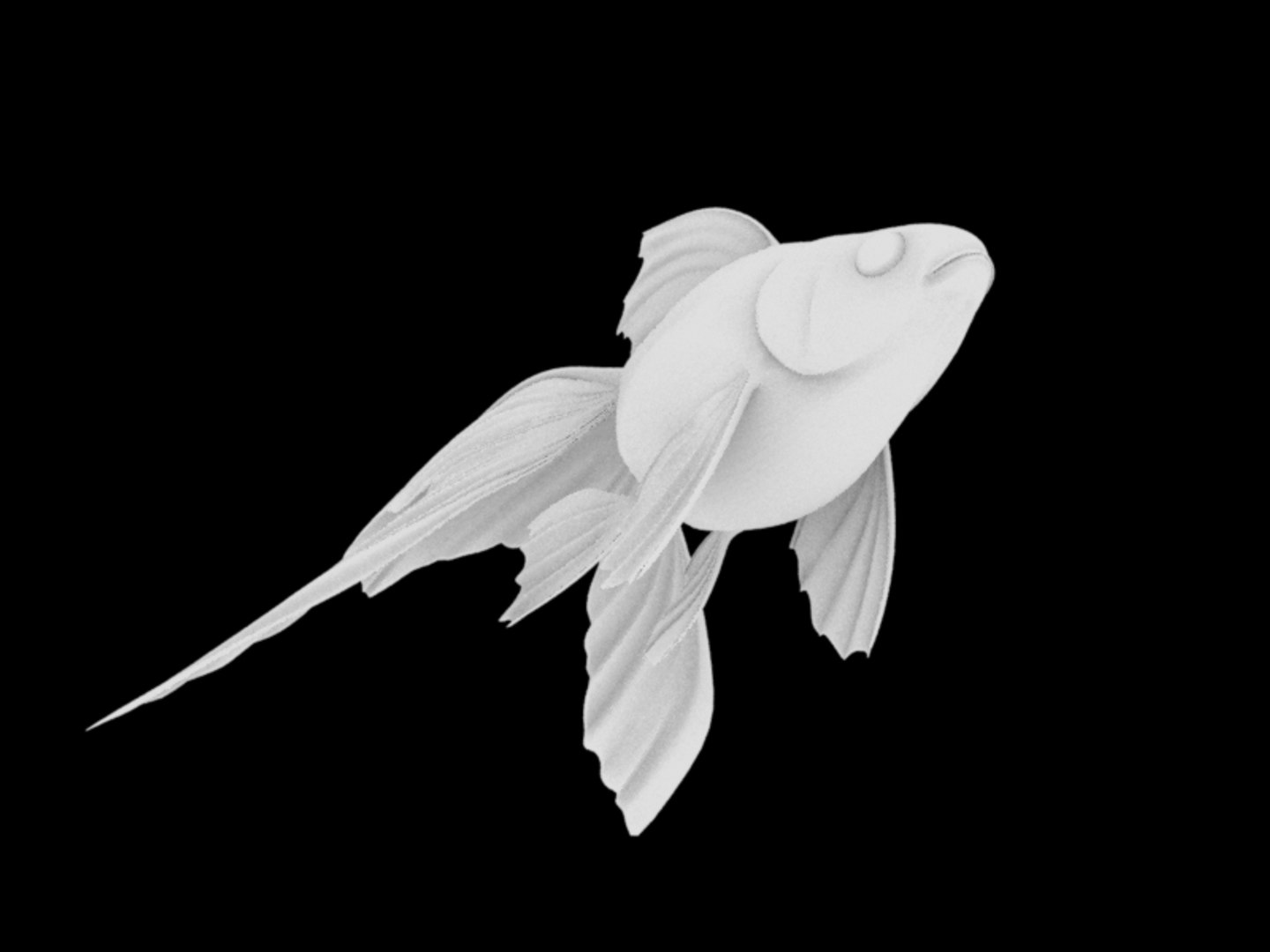 3d Goldfish Gold Fish Model
