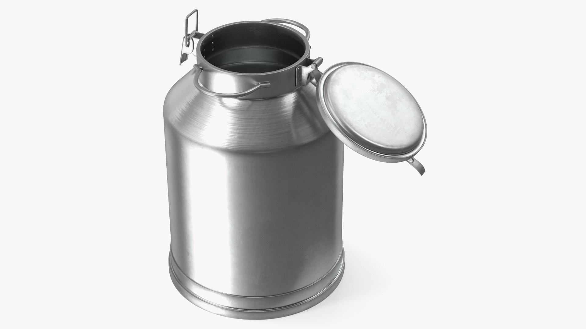 Aluminum Milk Can Empty New 3D model preview