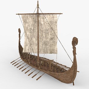 Viking Ship Unfolded 3D