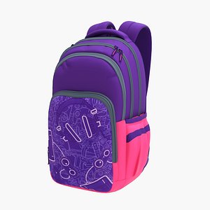 Purple Colour Backpack