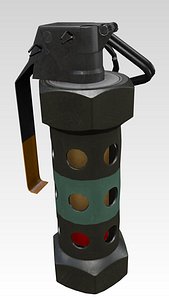 3d flashbang stun grenade model