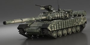 Tank T-64 BV 2017 3D model