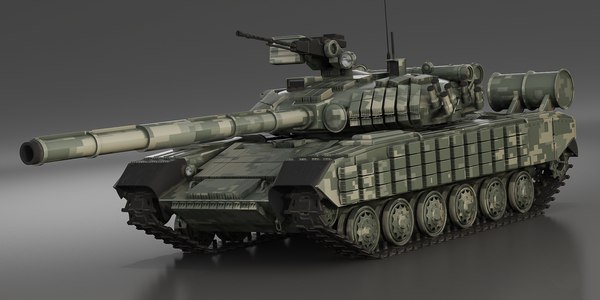 Tank T-64 BV 2017 3D model - TurboSquid 1891557