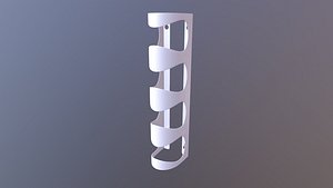 Wall mounted Wine Rack 3D model