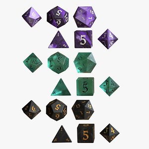 3D Dice set