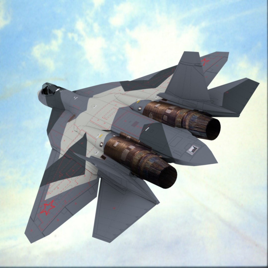 sukhoi jet fighter 3d model