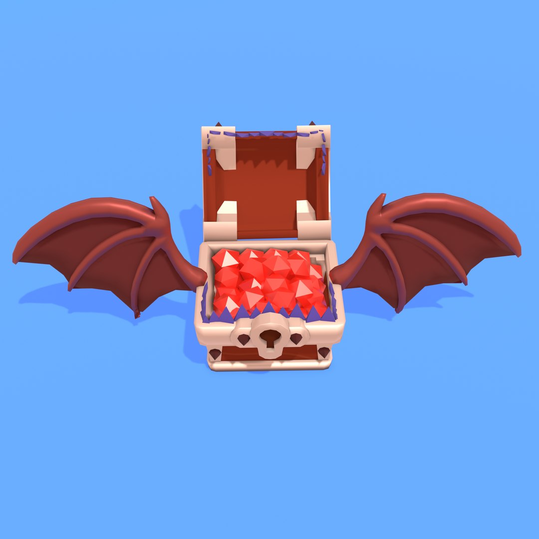 Flying Cartoon Chests 3D - TurboSquid 2041176