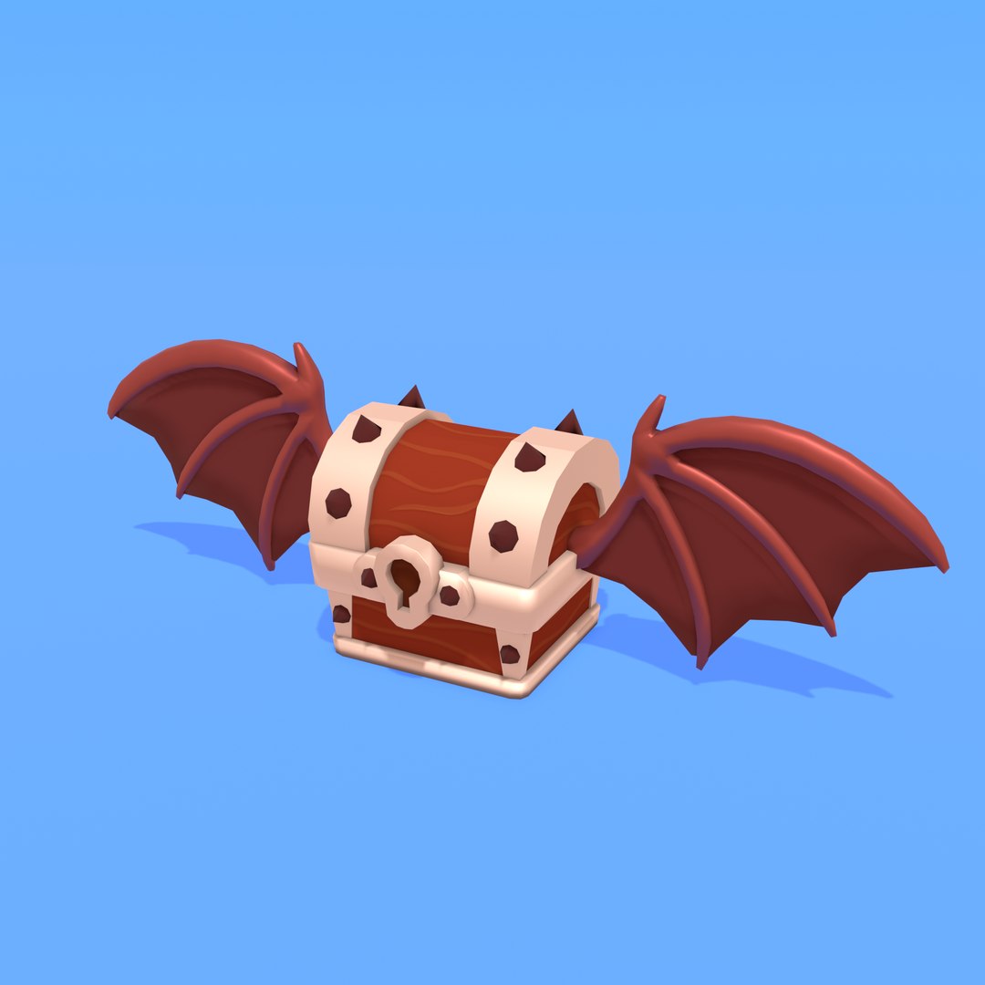 Flying Cartoon Chests 3D - TurboSquid 2041176
