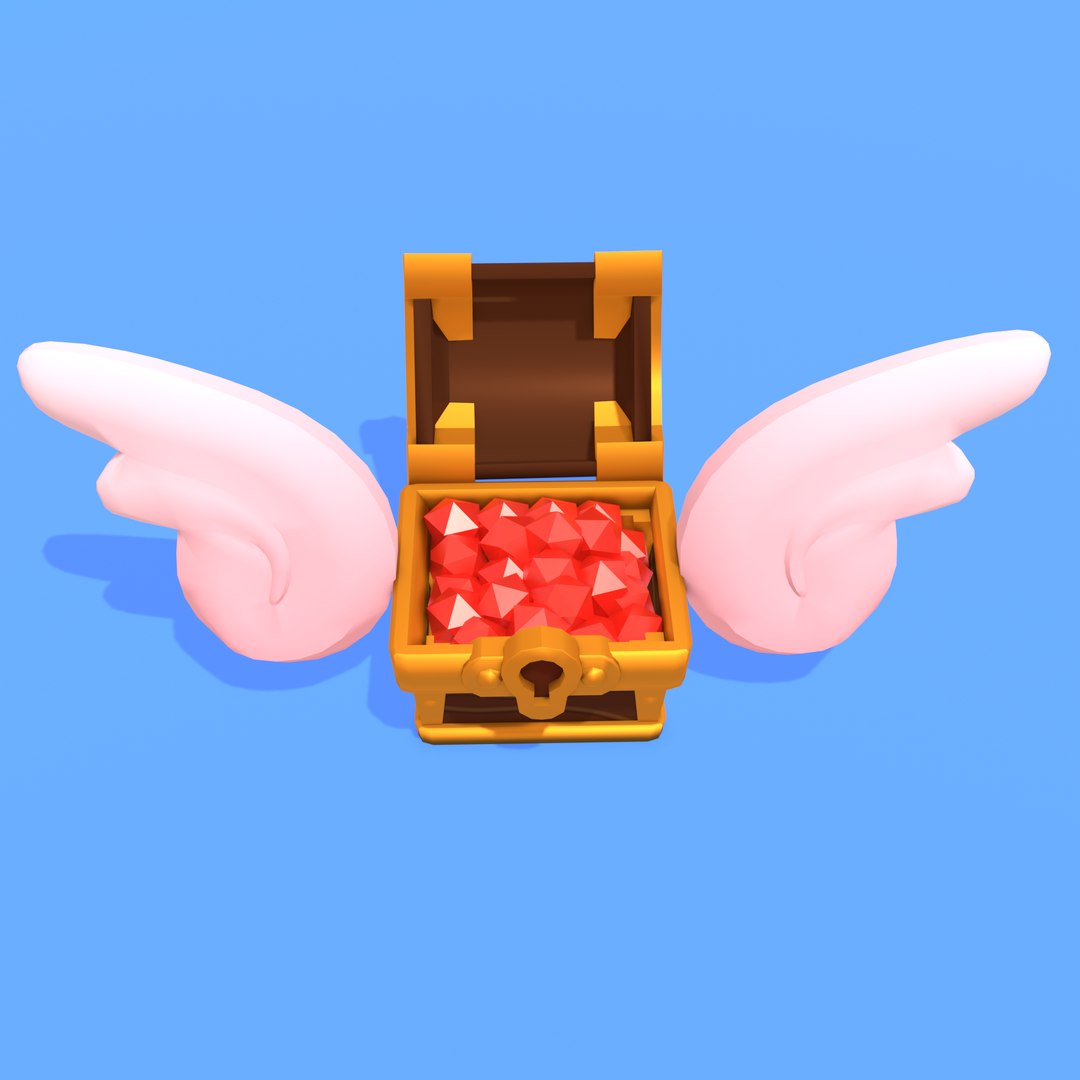 Flying Cartoon Chests 3D - TurboSquid 2041176