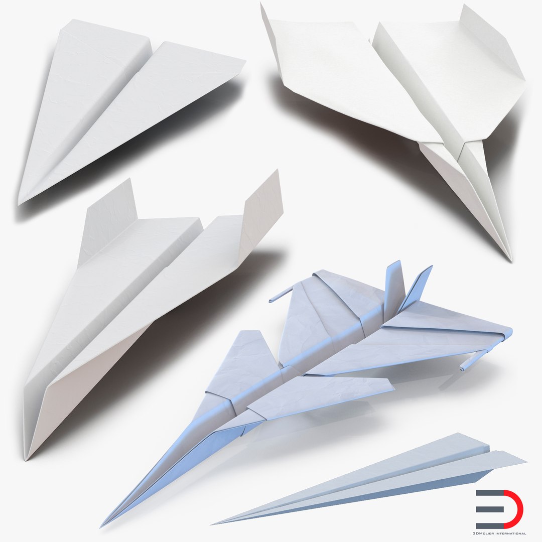Paper Planes Collection 2 3D model preview