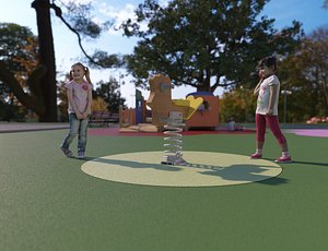 3D galopin playground model
