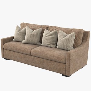 traditional hq unwrapped sofa 3D model