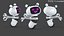 Cute Robot 3D Model Pack &ndash; High-Quality Rigged Characters model