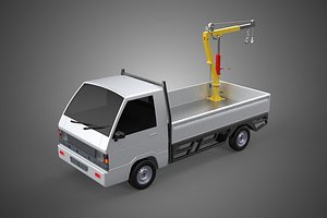 SILVER FOLDING HYDRAULIC JIB CRANE MANUAL HAND CRANK WINCH TRUCK PICKUP TYPE H39