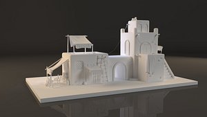 Old arabic house model