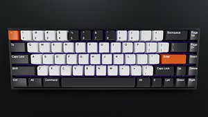 Mechanical Gaming Keyboard 3D Model RGB 3D model 3D