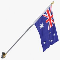 Australia Cloth Flag Wall Mount Animated