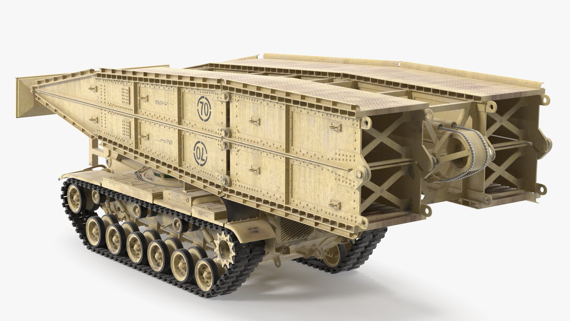 M60 A1 AVLB Armored Bridge 3D model preview